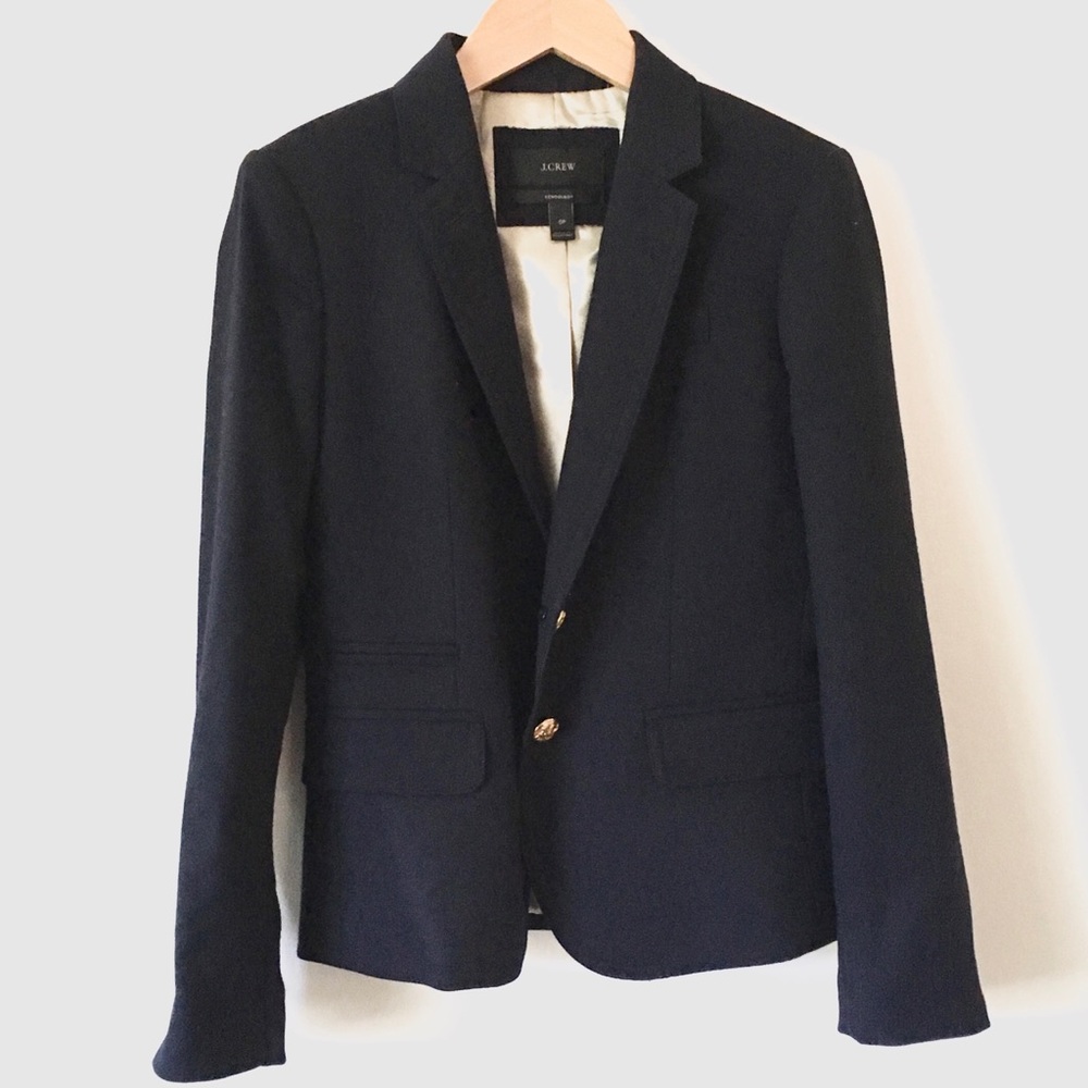 SOLD - J. Crew Schoolboy Blazer Navy Petite